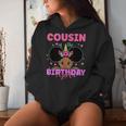 Cousin Of The Birthday Girl Melanin Afro Unicorn Princess Women Hoodie Gifts for Her