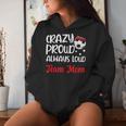 Crazy Proud Soccer Team Mom Soccer Team Mama Women Hoodie Gifts for Her