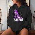 Crush Lupus Awareness Purple High Heel Purple Ribbon Womens Women Hoodie Gifts for Her