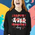 Cute Cat Happy Meowentines Valentines Days Girls Women Hoodie Gifts for Her
