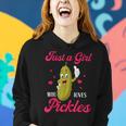 Cute Just A Girl Who Loves Pickles Pickles Lovers Girl Women Hoodie Gifts for Her