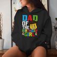 Dad Of The Birthday Girl Building Blocks Master Builder Women Hoodie Gifts for Her