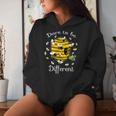 Dare To Be Different Bee Puzzle Cool Autism Awareness Women Hoodie Gifts for Her