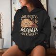 Die Beste Mama Der Welt Golden Retriever Mit Welpe Kapuzenpullover für Damen Geschenke für Sie