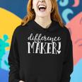 Difference Maker Teacher Growth Mindset Kindness Kind Women Hoodie Gifts for Her