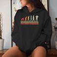 Divertidoiolín Evolution Of Manintage Retro Sudadera con capucha para mujer Regalos para ella