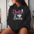 Dolls With Balls Bowling Girls Trip Team Bowler Women Hoodie Gifts for Her