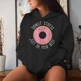 Donut Stress Just Do Your Best Rock The Test Day Teacher Women Hoodie Gifts for Her