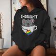 Ekoalaty Rainbow Tea Gay Pride Equality Lgbt Animal Women Hoodie Gifts for Her