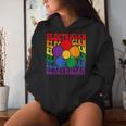 Electrician Rainbow Lgbtq Gay Pride Lesbian Retro Groovy Women Hoodie Gifts for Her