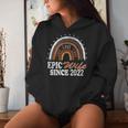 Epic Wife Since 2022 Rainbow Wedding Anniversary Vintage Women Hoodie Gifts for Her