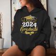 Family Senior 2024 Proud Mom Of A Class Of 2024 Graduate Women Hoodie Gifts for Her