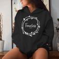Fearless In Christ No Fear With Jesus Christian Bold Faith Women Hoodie Gifts for Her