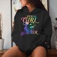 Feral Girl Summer Opossum Tie Dye Pastel Color Women Hoodie Gifts for Her