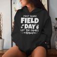 Field Day First 1St Grade Orange 2024 Boy Girl Teacher Women Hoodie Gifts for Her