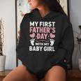 My First Fathers Day Baby Newborn Daughter Girl Women Hoodie Gifts for Her