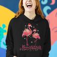 Flamingo Santa Light Christmas Sweater Flamingo Christmas Women Hoodie Gifts for Her
