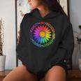 Flower Kindness Peace Equality Rainbow Flag Lgbtq Ally Pride Women Hoodie Gifts for Her