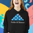 Folds Of Honor Fallen Military First Responders Patriotic Women Hoodie Gifts for Her