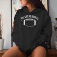 Football All Gas No Brakes Youth Women Hoodie Gifts for Her
