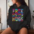 Free Sister Hugs Pride Month Rainbow Transgender Flag Lgbtq Women Hoodie Gifts for Her