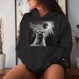 Chicken Selfie With Total Solar Eclipse 2024 Women Hoodie Gifts for Her