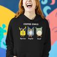 Coffee Owls Decaf Regular Espresso Owl Women Hoodie Gifts for Her