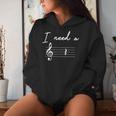 Music Teacher Music Lover Quote I Need A Break Women Hoodie Gifts for Her