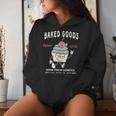 Retro Weed Cupcake Vintage 420 Baked Goods Women Hoodie Gifts for Her