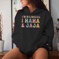 Spanish Teacher Groovy I'm Bilingual I Haha And Jaja Women Hoodie Gifts for Her