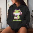 Gamer Girl Frog Gaming Kawaii Anime Gamer Frog Girls Women Women Hoodie Gifts for Her