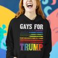 Gays For Trump Lgbt Pride Gay Rainbow Flag Vote Republican Women Hoodie Gifts for Her