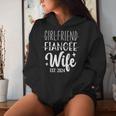 Girlfriend Fiancée Wife 2024 For Wedding And Honeymoon Women Hoodie Gifts for Her