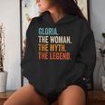 Gloria The Woman The Myth The Legend First Name Gloria Women Hoodie Gifts for Her