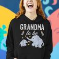 Grandma To Be Elephant Baby Shower Grandma Cute Women Hoodie Gifts for Her