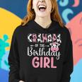 Grandpa Of The Birthday Girl Farm Cow 1 St Birthday Girl Women Hoodie Gifts for Her