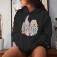 Groovy Mama Easter Day Rabbit Mom Hippie Trendy Women Hoodie Gifts for Her