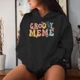Groovy Meme Retro Mom Family Matching Mother's Day Women Hoodie Gifts for Her
