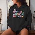 In My Happiest Auntie On Earth Era Groovy Aunt Mother's Day Women Hoodie Gifts for Her