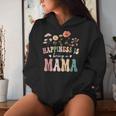 Happiness Is Being A Mama Floral Mama Mother's Day Women Hoodie Gifts for Her