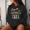 Happiness Is Being A Yaya Floral Yaya Mother's Day Women Hoodie Gifts for Her