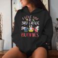 Happy Easter Day Teacher I Love My 3Rd Grade Bunnies Student Women Hoodie Gifts for Her
