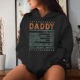 Happy Fathers Day First Time Daddy New Dad Est 2024 Women Hoodie Gifts for Her