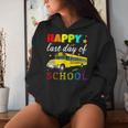 Happy Last Day Of School Bus Driver Off Duty Student Teacher Women Hoodie Gifts for Her