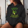 Happy Sukkot Four Species Jewish Holiday Israel Sukkah Women Hoodie Gifts for Her