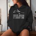 Hold My Bourbon It's Derby Time Derby Day Horse Racing Women Hoodie Gifts for Her
