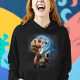 Howling At The Moon Ferret Ferret Women Hoodie Gifts for Her