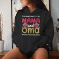 Ich Habe Zwei Titel Mama Und Oma Mother's Day Kapuzenpullover für Damen Geschenke für Sie