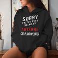 I'm Too Busy Being An Awesome Gas Plant Operator Women Hoodie Gifts for Her
