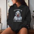 I’M Fluent In Fowl Language Hooded Chicken Vintage Women Hoodie Gifts for Her